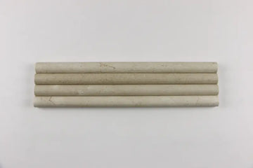 Crema Marfil Polished Pencil Liner Trim Tile 1/2x12