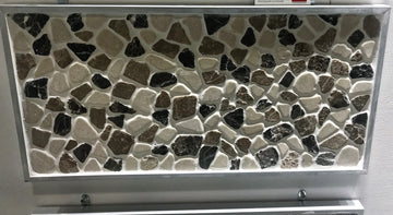Marble Polished Flat Pebble Mosaic 12