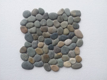 Natural Mix Color Leveled Pebble Mosaic 12