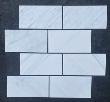 Oriental White Deep-Beveled Wall and Floor Tile