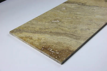 Scabos Travertine Filled & Polished Wall and Floor Vein Cut Tile 12x24