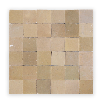 Caramel Antike 2”x2” Square Zellige Mosaic Wall Tile