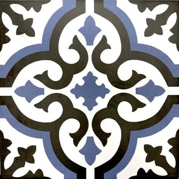 Cosenza Azul Matte Decorative Porcelain  Wall And Floor Tile 9x9
