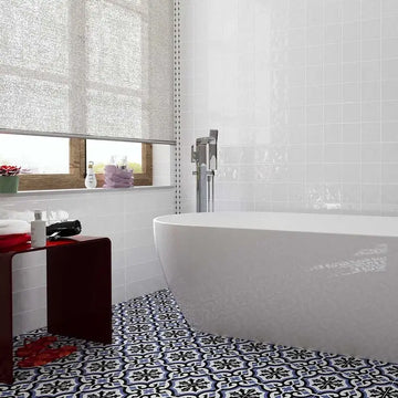 Cosenza Azul Matte Decorative Porcelain  Wall And Floor Tile 9x9