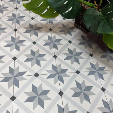 Genova Azul Matte Decorative Porcelain Wall And Floor Tile 9x9