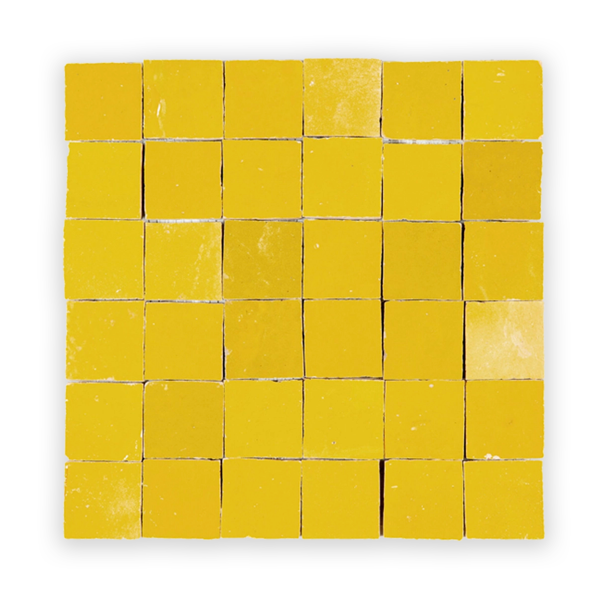 Marigold 2”x2” Square Zellige Mosaic Wall Tile