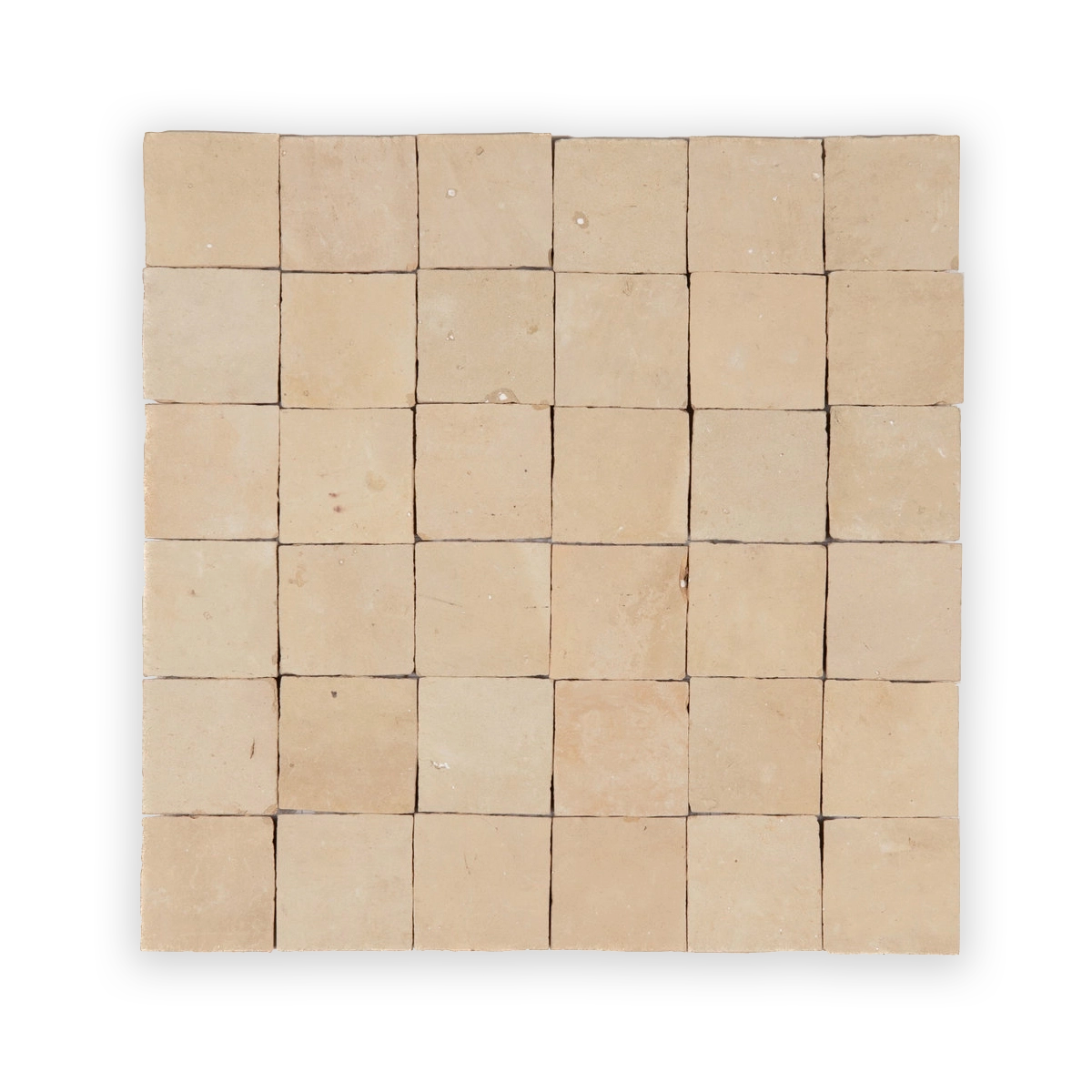 Mocha 2”x2” Square Zellige Mosaic Wall Tile