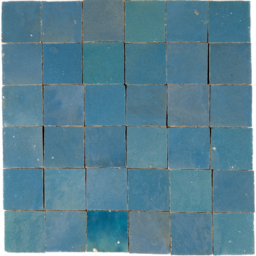 Morning Glory 2”x2” Square Zellige Mosaic Wall Tile