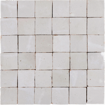 Paeony 2”x2” Square Zellige Mosaic Wall Tile