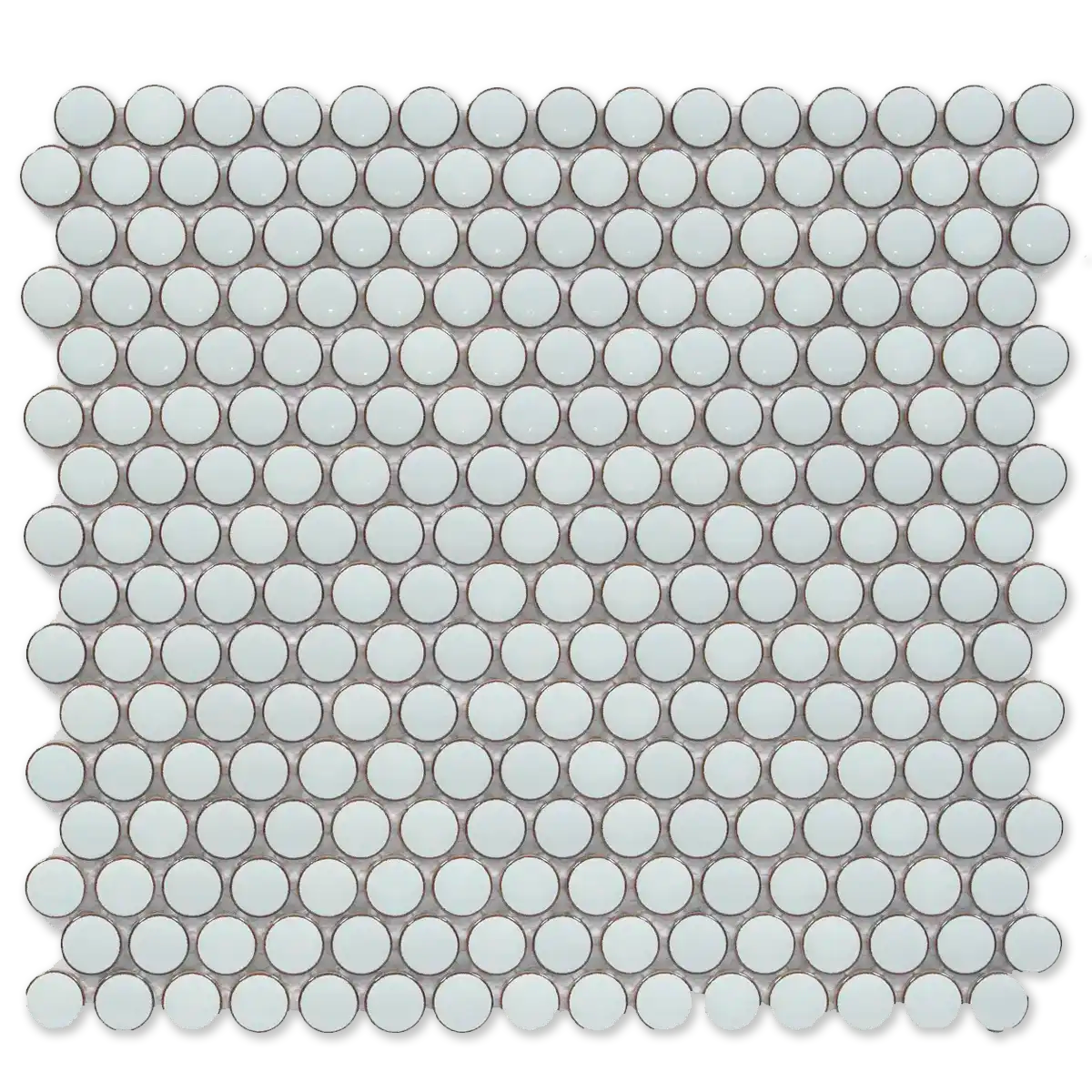 CC Mosaics + 12”x12” Penny Round Porcelain Mosaic Tile Mint Green