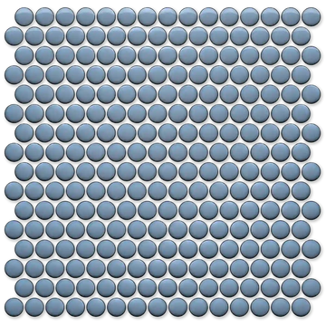 CC Mosaics + 12”x12” Penny Round Porcelain Mosaic Tile