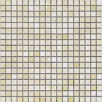 Crema Marfil Square Mosaic Tile  5/8x5/8