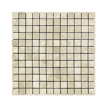 Durango Cream Tumbled Square Mosaic Tile