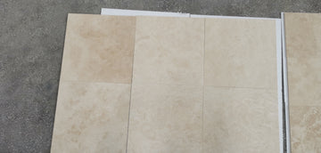 Ivory Travertine Filled & Honed Wall and Floor Premium Tile