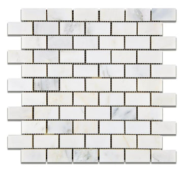 Oriental White Brick Mosaic Tile