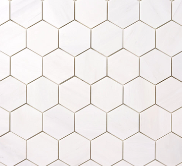 Bianco Dolomite Polished Hexagon Mosaic Tile 2