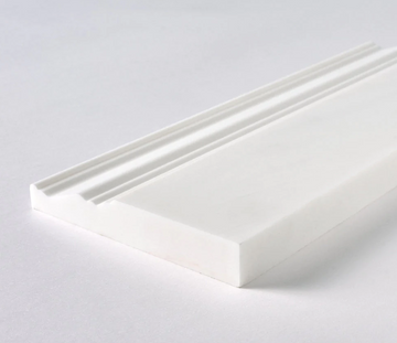 Bianco Dolomite Polished Baseboard Trim Tile  4 3/4