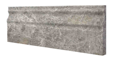 Tundra Gray Marble Baseboard Trim Tile 4 3/4x12