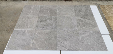 Tundra Gray Marble Wall and Floor Tile 18x18