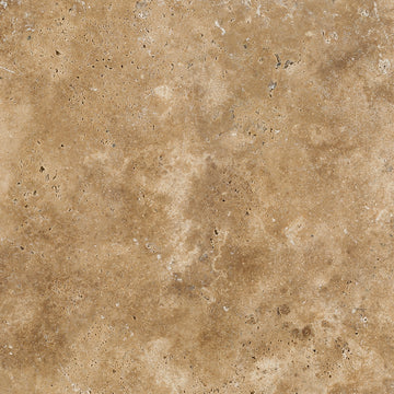 Walnut Travertine Brushed & Chiseled Floor Tile 18x18
