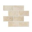 Ivory / Light Travertine Tile - (Cross-cut) Filled & Honed