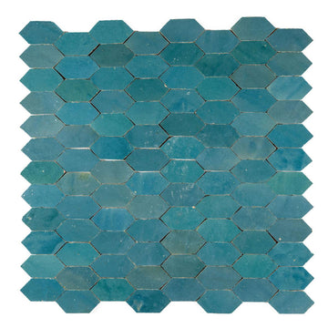 Azura Zellige Ceramic Mosaic Wall Tile