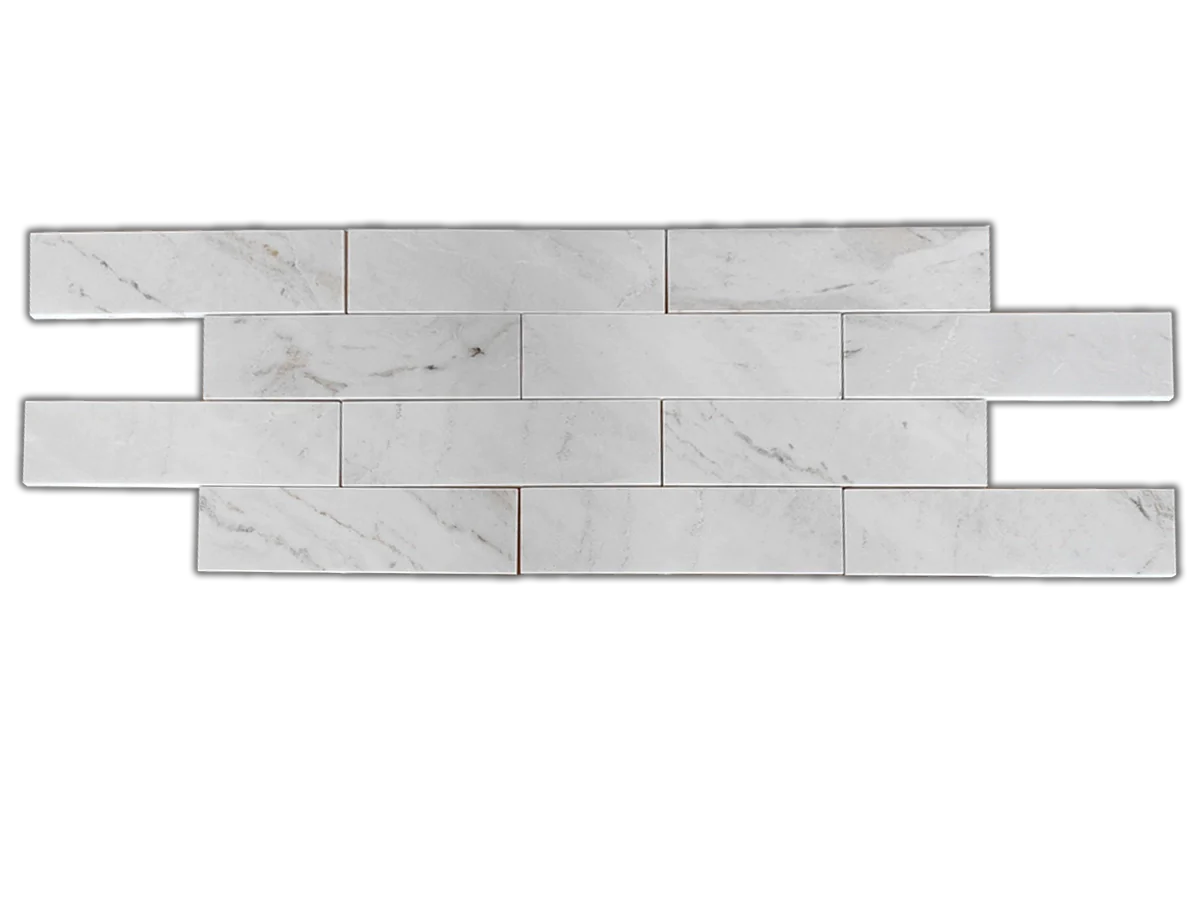 Bianco Marea Marble Wall and Floor Tile 4”x12”