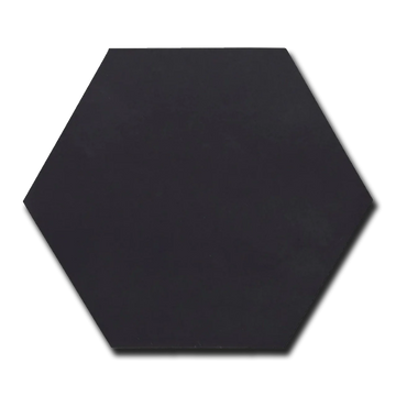 Black Basalt 10”x10” Hexagon Mosaic Tile
