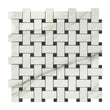 Calacatta Gold Basketweave Mosaic Backsplash Wall Tile