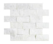 Carrara Italian Split Face Brick Mosaic Backsplash Wall Tile 1x2"