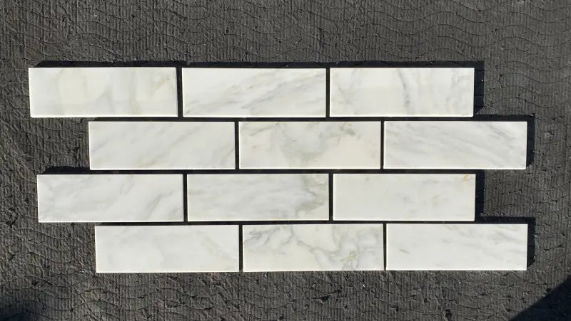 Calacatta Oliva Marble Tile 4" X 12" 3/8 Tile (Deep-Beveled)