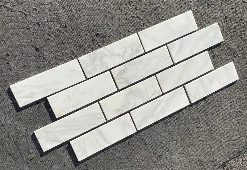 Calacatta Oliva Marble Tile 4" X 12" 3/8 Tile (Deep-Beveled)