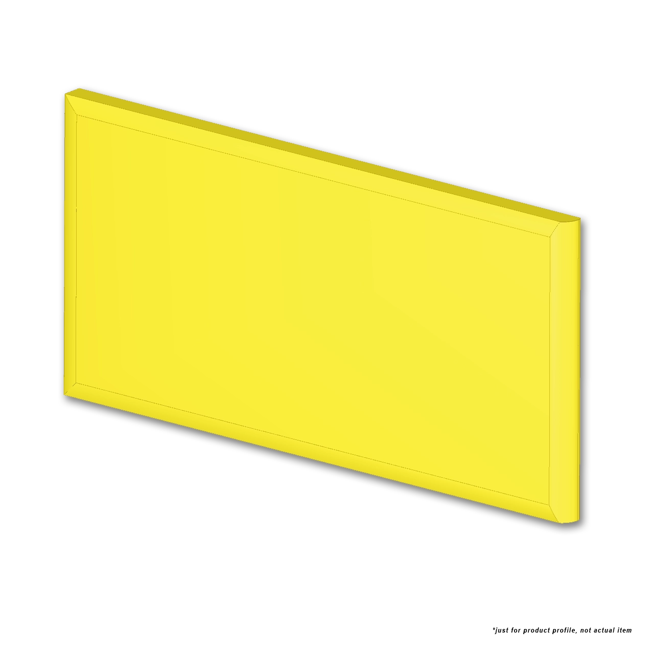 Color Collection 3”x6” - 3" Ceramic Surface Bullnose Trim Tile Yellow