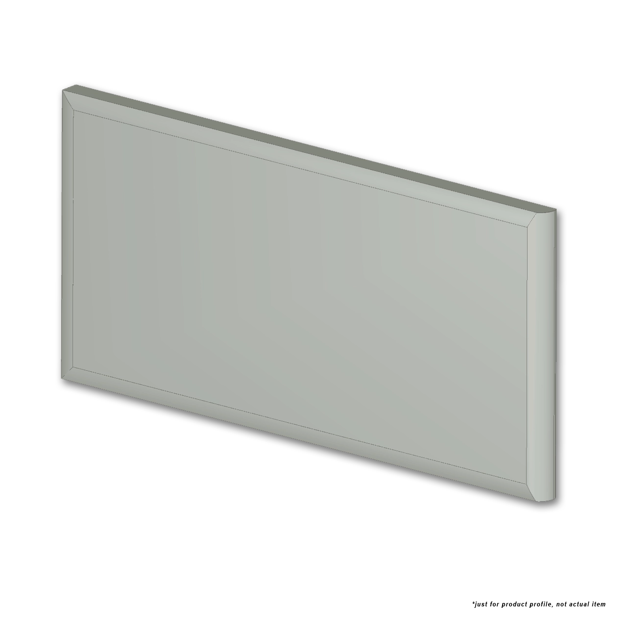 Color Collection 3”x6” - 3" Ceramic Surface Bullnose Trim Tile Taupe