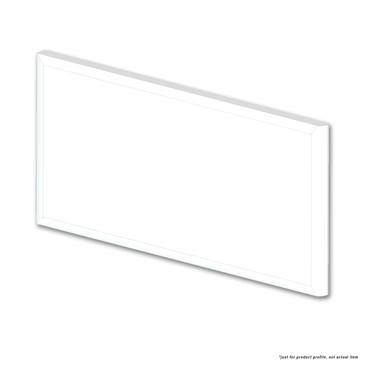 Color Collection 3”x6” - 3" Ceramic Surface Bullnose Trim Tile White Ice