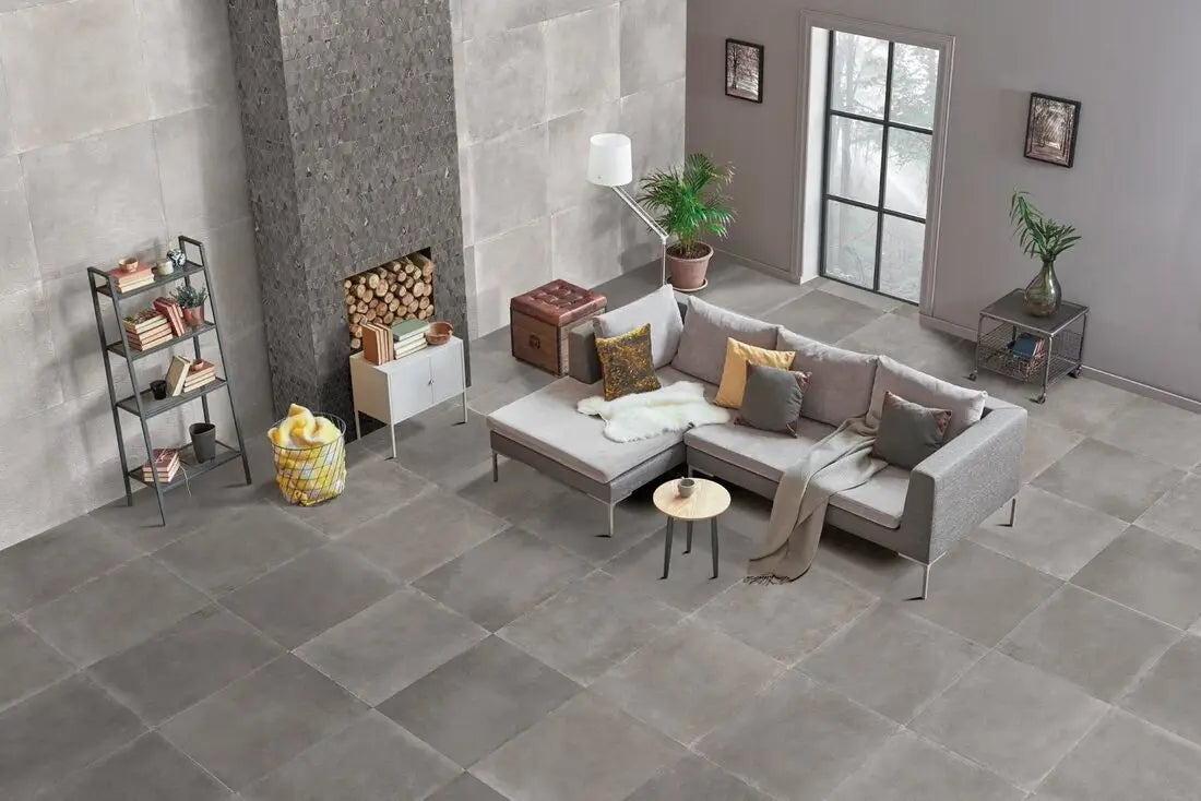 Contemporary Grey Matte 24X24 Wall And Floor Tile
