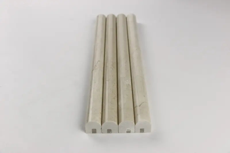 Crema Marfil Polished Pencil Liner Trim Tile 1/2x12"