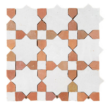 Desert Jewel Zellige Ceramic Mosaic Wall Tile