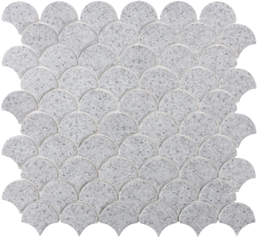 Terrazo Scales Gray 12X12 Mosaic Tile