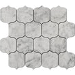 Fantasy Square Carrara Marble  - Polished Floor and Wall Mosaic