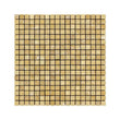Gold Tumbled Travertine Square Mosaic Tile