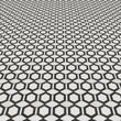 Geometric Thassos & Black Marble  - Polished Floor & Wall Mosaic