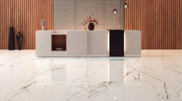 Indah White Polished 24X48 Wall And Floor Tile