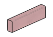 Joy 3/4”x10” Ceramic Pencil Liner Trim Tile Velvet Pink