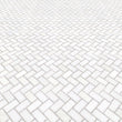 Micro Herringbone & Grey Dot Marble  - Backsplash Mosaic Tile