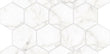 Porcelain  Mosaic Core (Hexagon) White Polished Backsplash Tile 3"x3" 