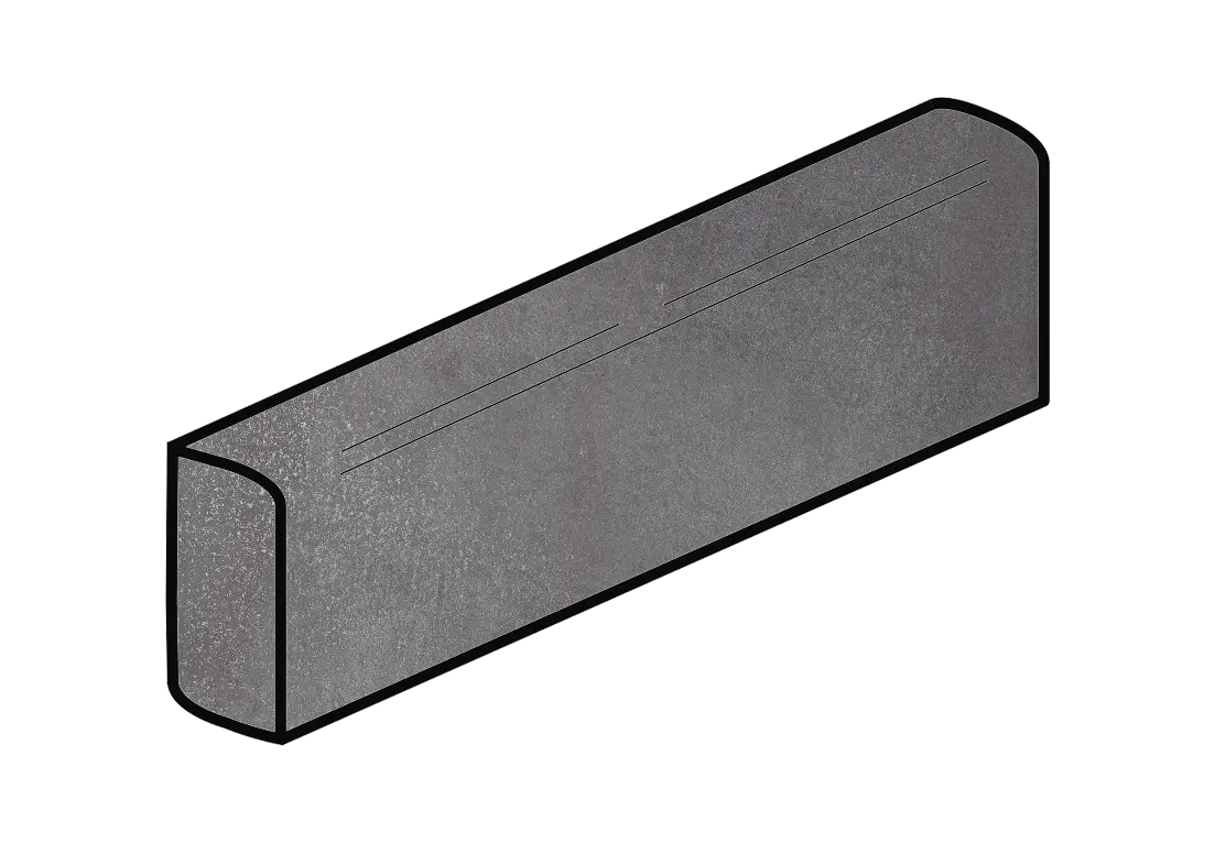 Maiolica 1/2”x10” Ceramic Pencil Liner Trim Tile Taupe