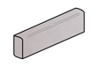 Maiolica 1/2”x10” Ceramic Pencil Liner Trim Tile Tender Grey