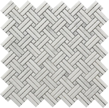 Crossed Basket Weave 12X12 Mosaic Tile