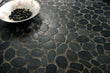 Matte Black Flat Pebble Mosaic 12" x 12"
